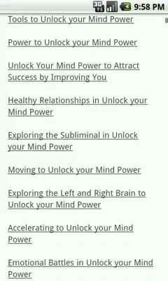 Unlock Your Mind Power android App screenshot 0