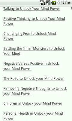 Unlock Your Mind Power android App screenshot 1